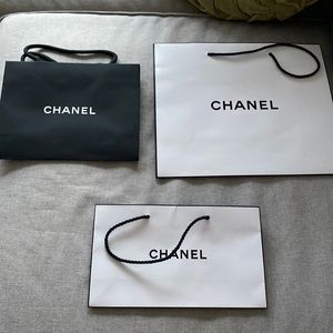 3 paper Chanel bags